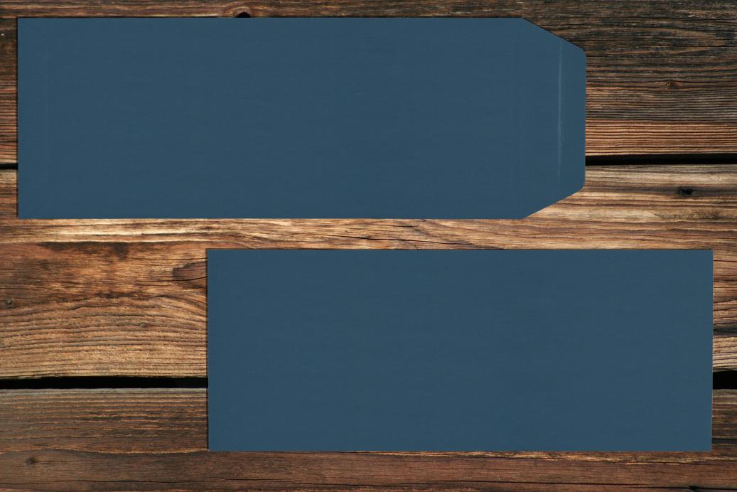 Versandtaschen 125x312 mm Nassklebend Nachtblau g/qm